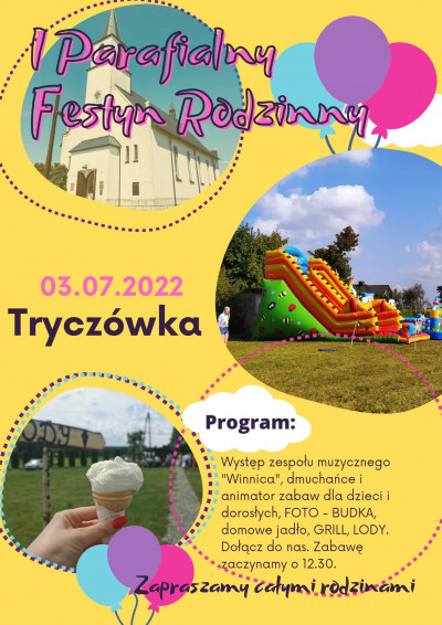 Zapraszamy na Festyn Rodzinny!