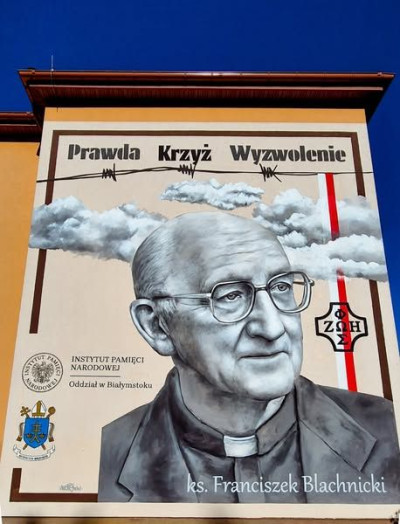 Mural w Bogdankach