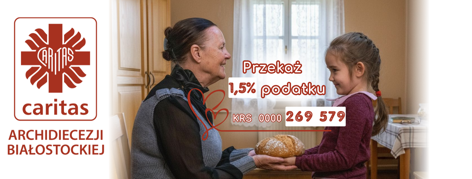 Przekaż 1,5 % na Caritas
