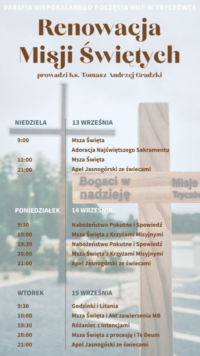 Plan Renowacji Misji Świętych